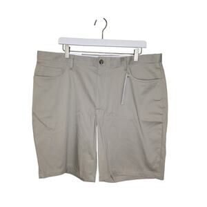 Calvin Klein Womens Shorts Casual Dressy Church Golf Flat Front Size 38 Beige